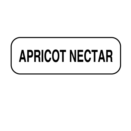 NEVS Apricot Nectar Label 1/2" x 1-1/2" DIET-101